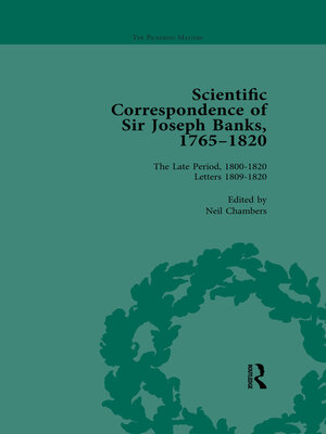 cover image of The Scientific Correspondence of Sir Joseph Banks, 1765-1820 Vol 6
